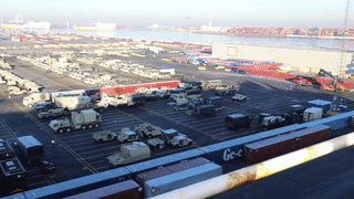 1st Armored Brigade Combat Team, 1st Infantry Division Arrives in Europe: Ship Offload